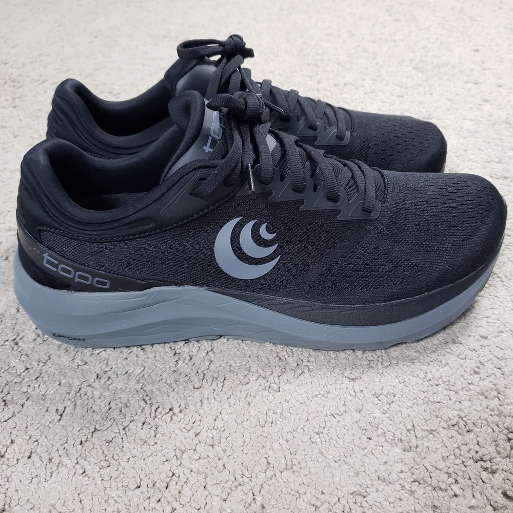 Topo Athletic Phantom 3 Men's Size 10.5 Black/Charcoal Running Shoes 5MM Drop